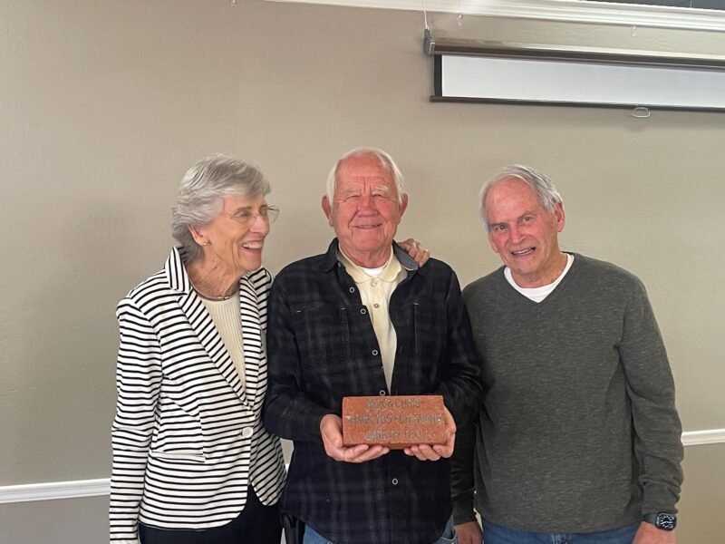 Laurie, Nick, & Chris F. (paver)