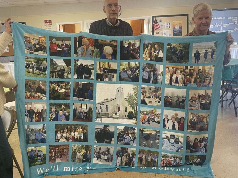 Wayne & Robyn (with photo blanket)